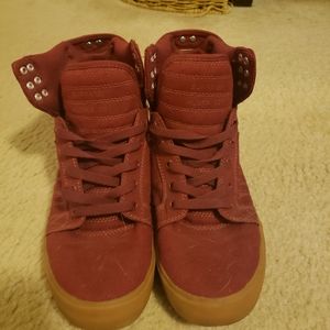 Men's burgundy Muska 001 Supra sz 9.5